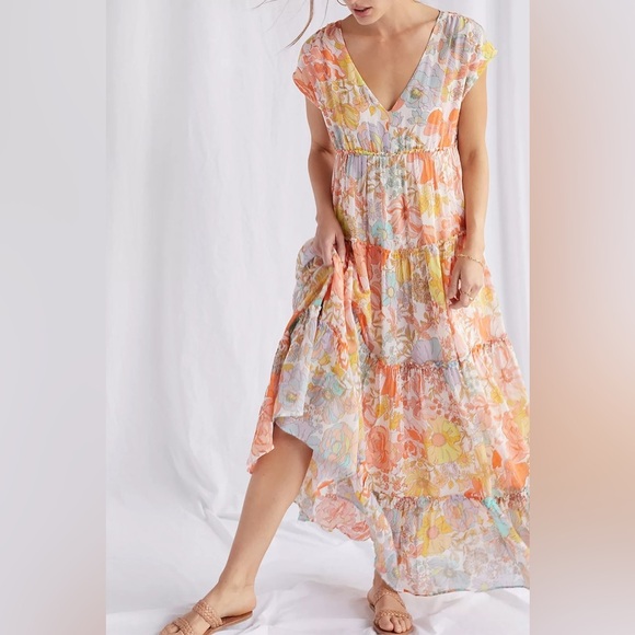 Anthropologie Ethereal Floral Maxi Dress - Picture 3 of 14